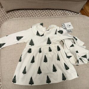 Kate Quinn Organic Cotton Outfit with Green Tree Design